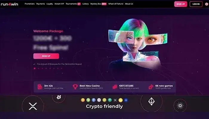 Kasyno Run4Win z pakietem powitalnym i kryptowalutami